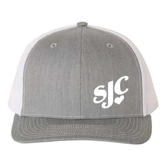 SC Campaign | Richardson Adjustable Snapback Trucker Cap | Heather Grey/White