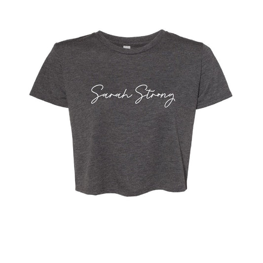 SC Campaign | BELLA + CANVAS Women’s Flowy Crop Tee | Dark Grey Heather