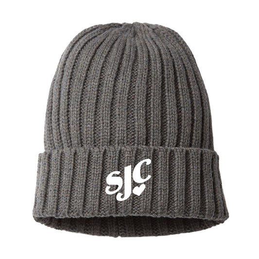 SC Campaign | Atlantis Headwear Sustainable Cable Knit | Dark Grey